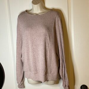 SHEIN Light Pink Ribbed Sweater